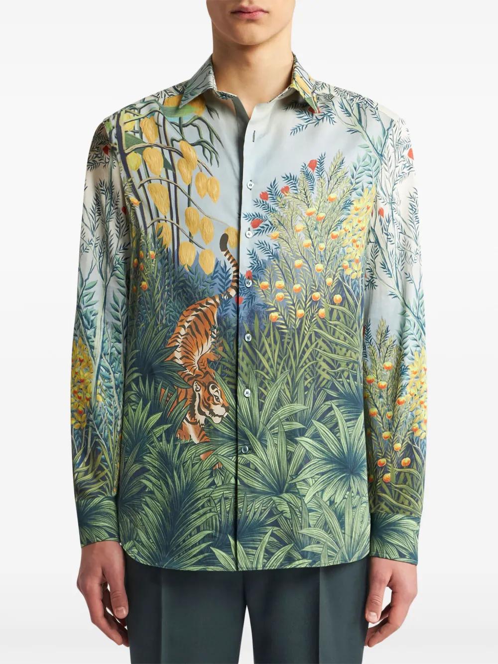 printed cotton shirt Product Image