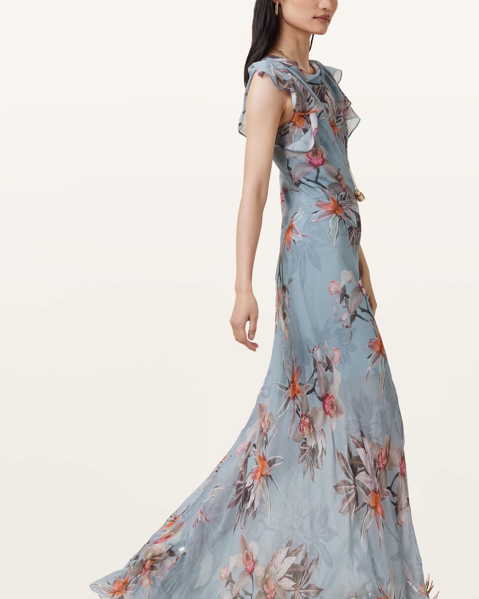 Flora Printed Maxi Dress Product Image