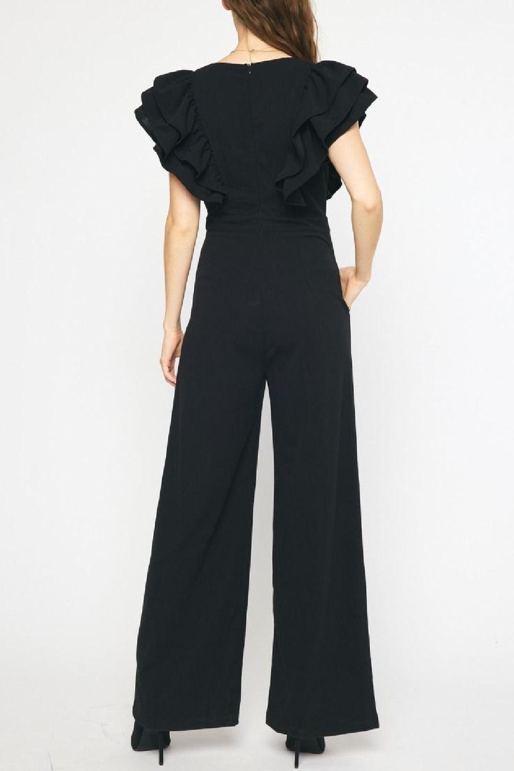 Ruffle Sleeve Jumpsuit Product Image