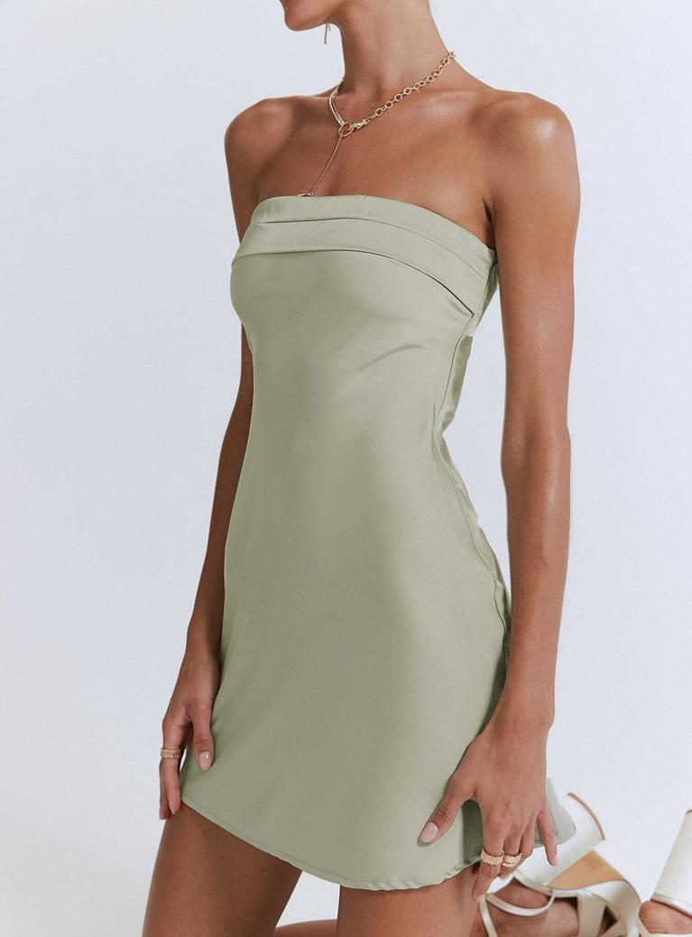 Phillipa Mini Dress Sage Product Image