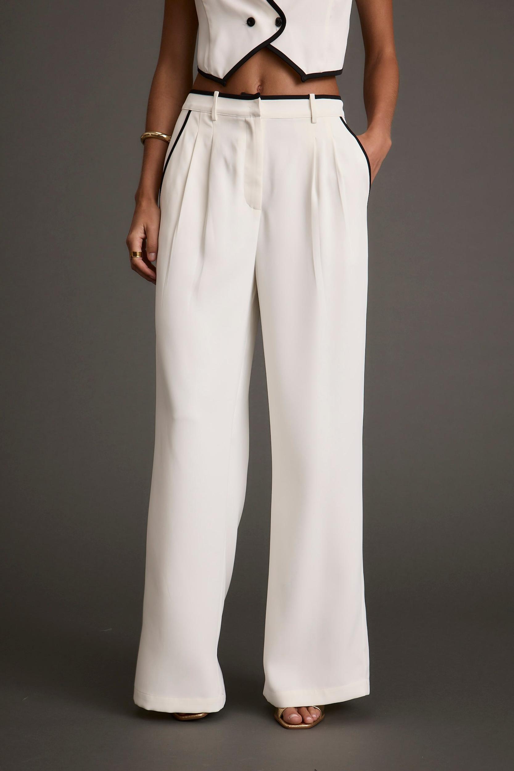 Skylar White Trousers Product Image