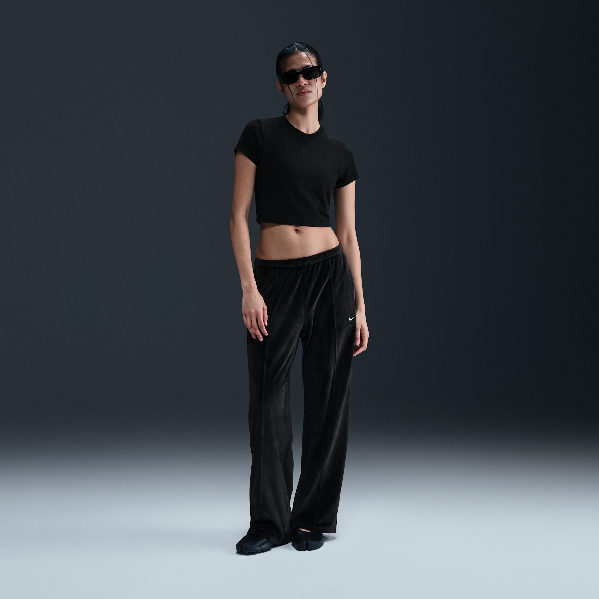 Womens Nike Sportswear Chill Knit Cropped T-Shirt | HF9538-423 Product Image
