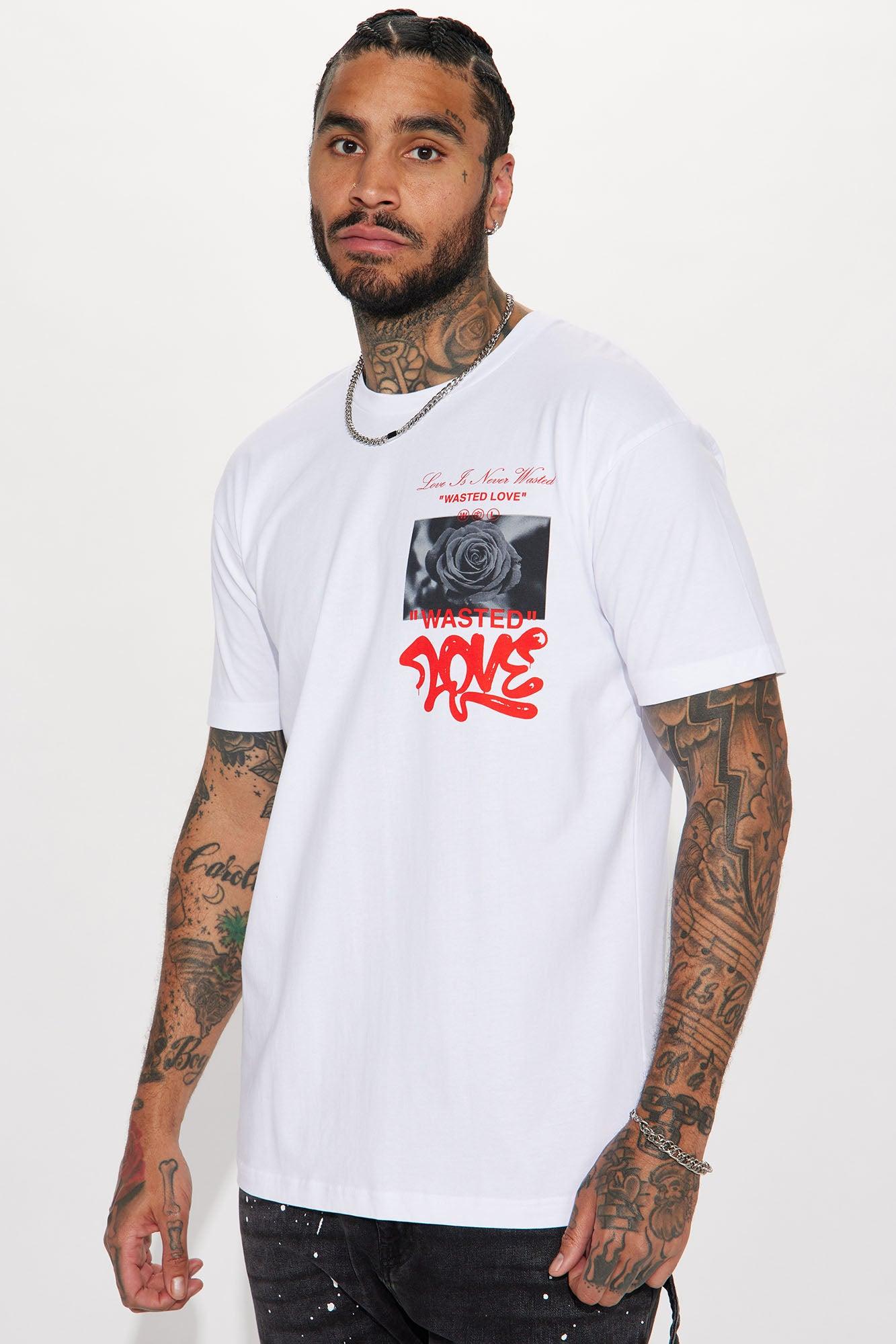 Wasted Love Silence Short Sleeve Tee - White Product Image