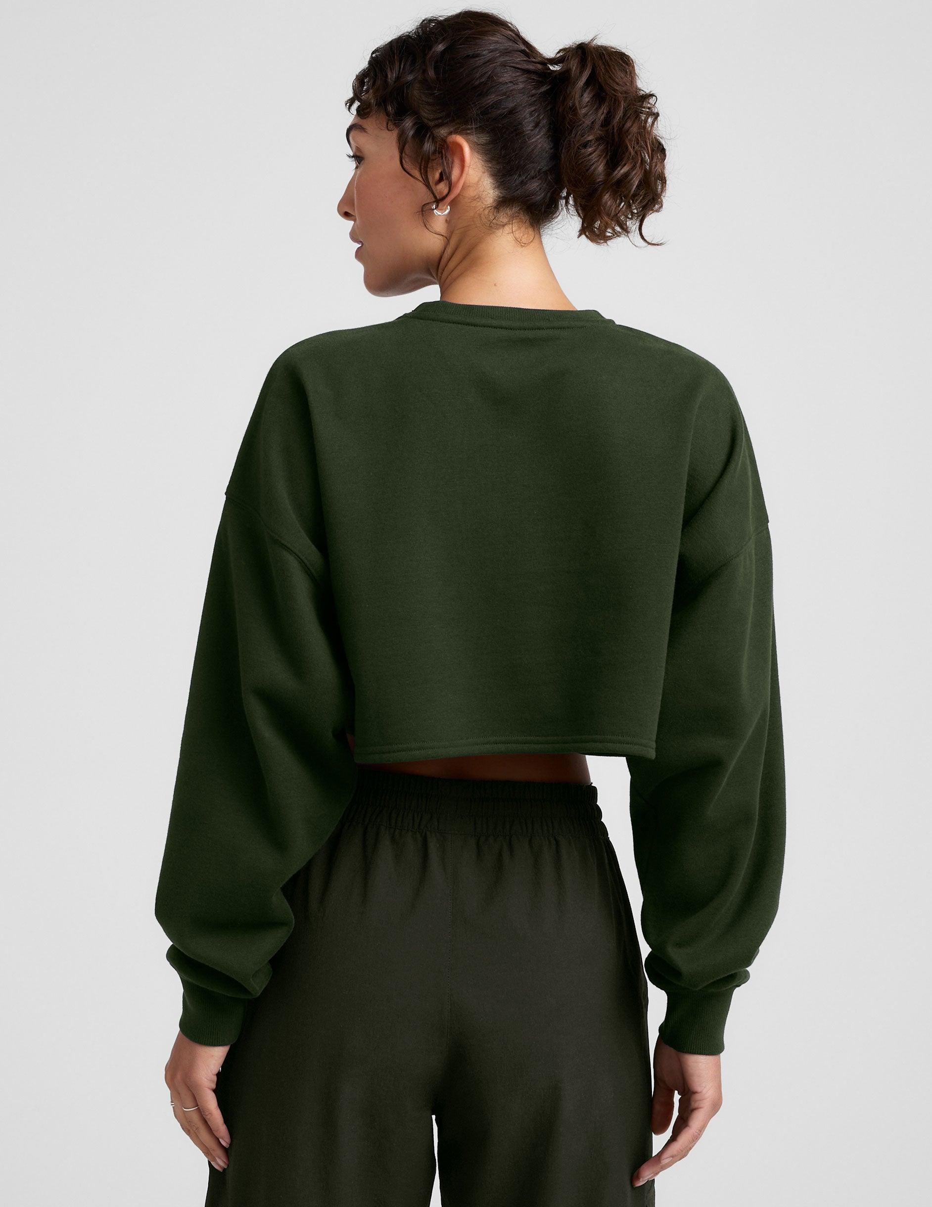 LuxeFleece Cropped Sweatshirt Product Image