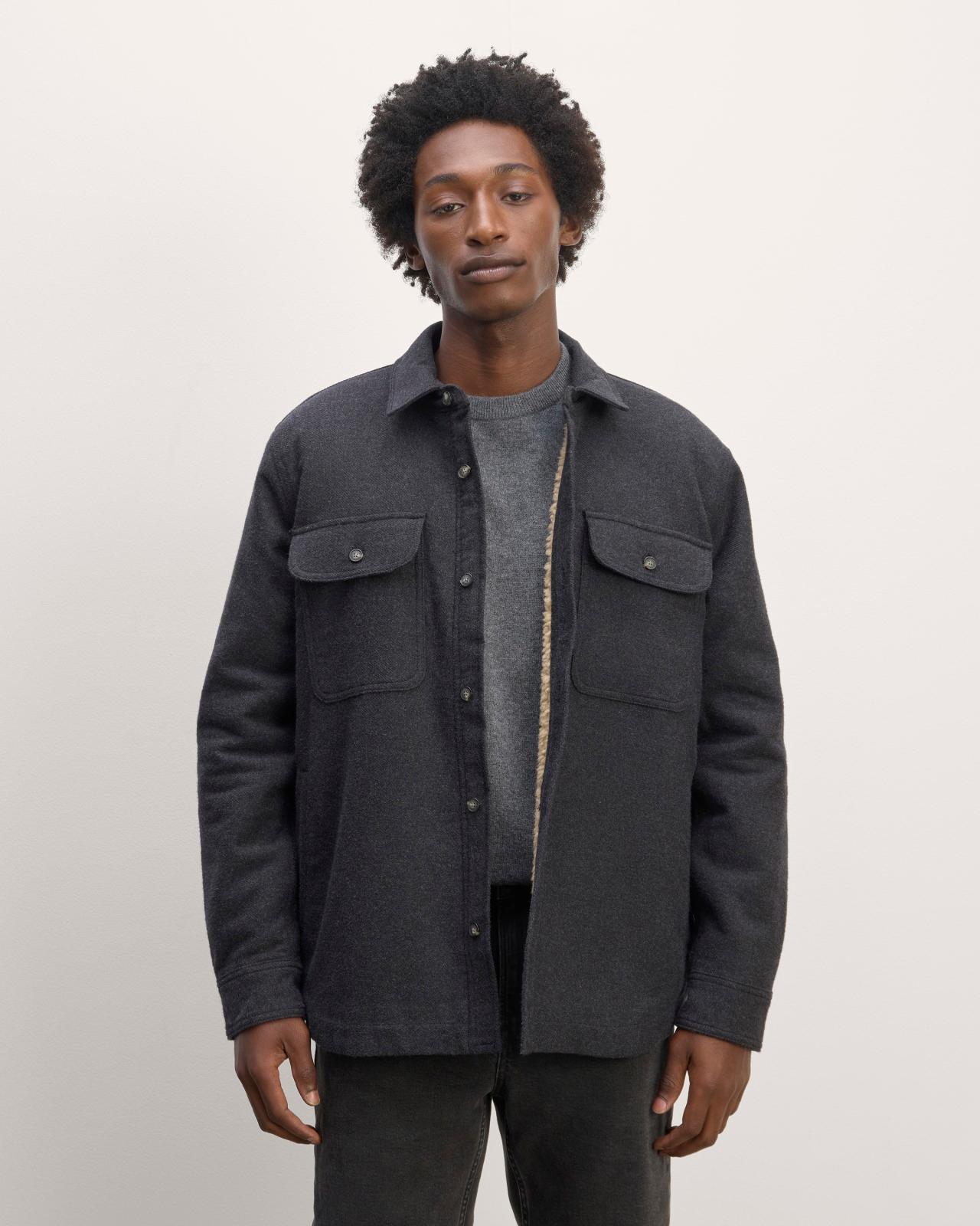Mens ReNew Fleece-Lined Heavyweight Overshirt Sweater by Everlane Product Image