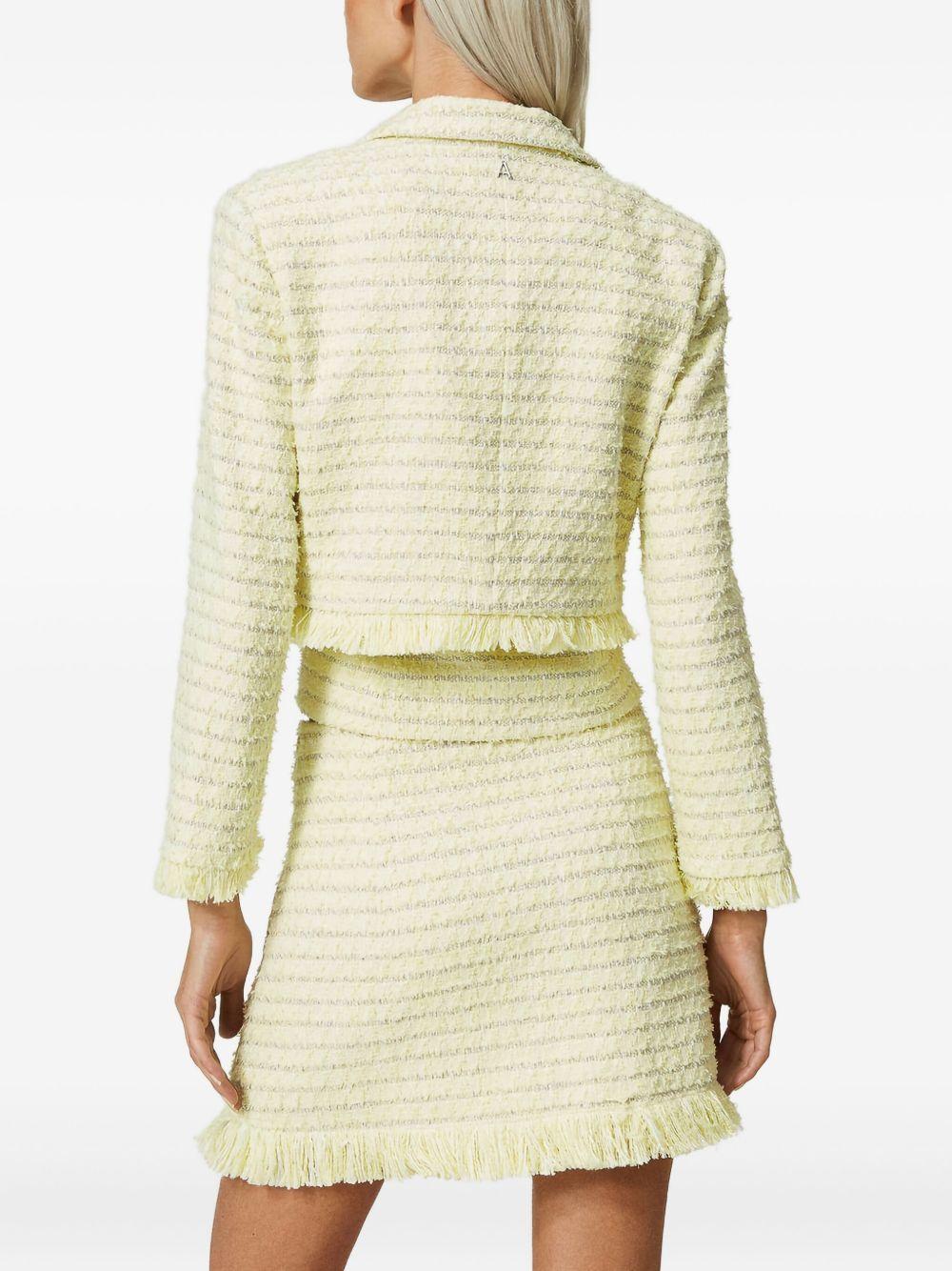 bouclé fringed mini skirt Product Image