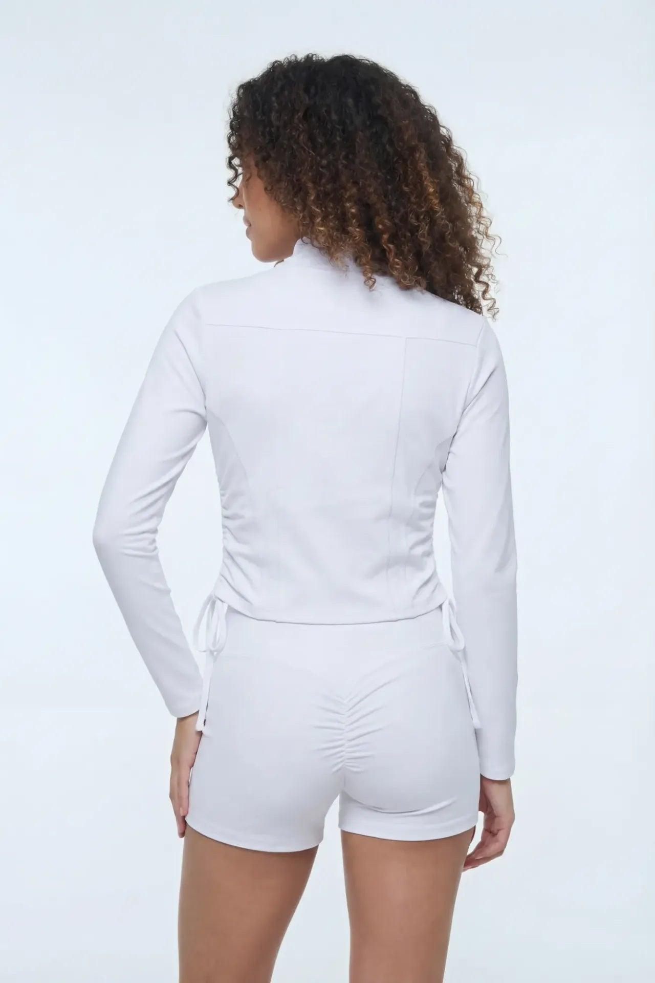 Active High Density Cinched 2 Way Zip Up Jacket Female Product Image