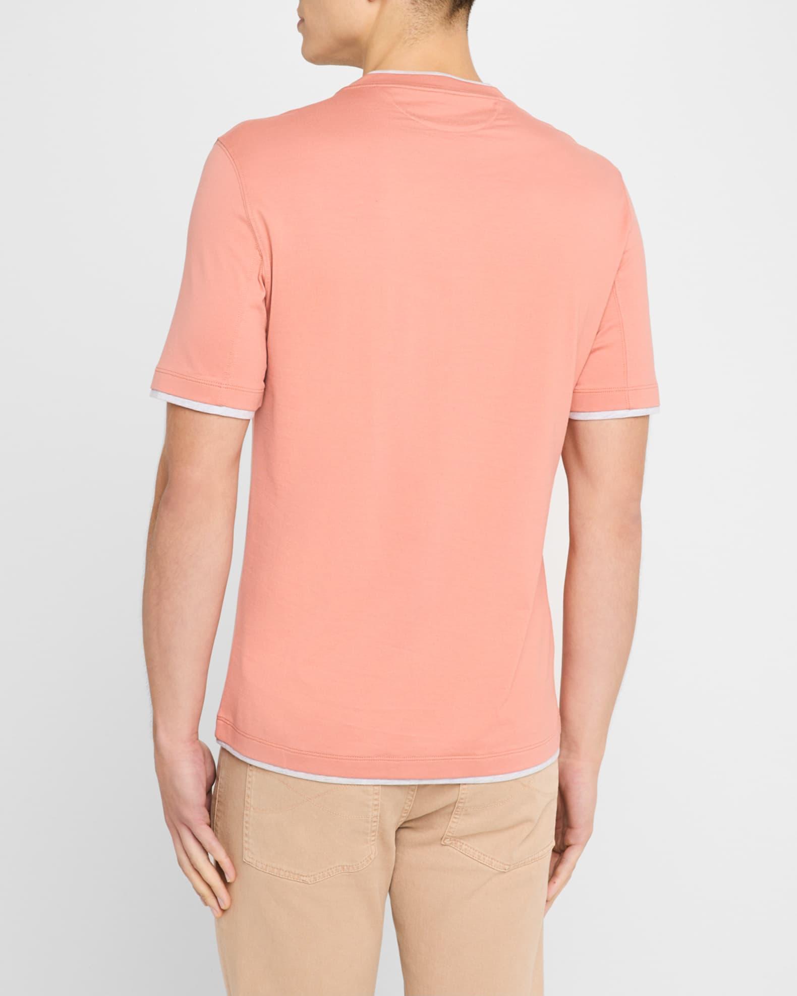 Men's Crewneck T-Shirt with Tipping Product Image