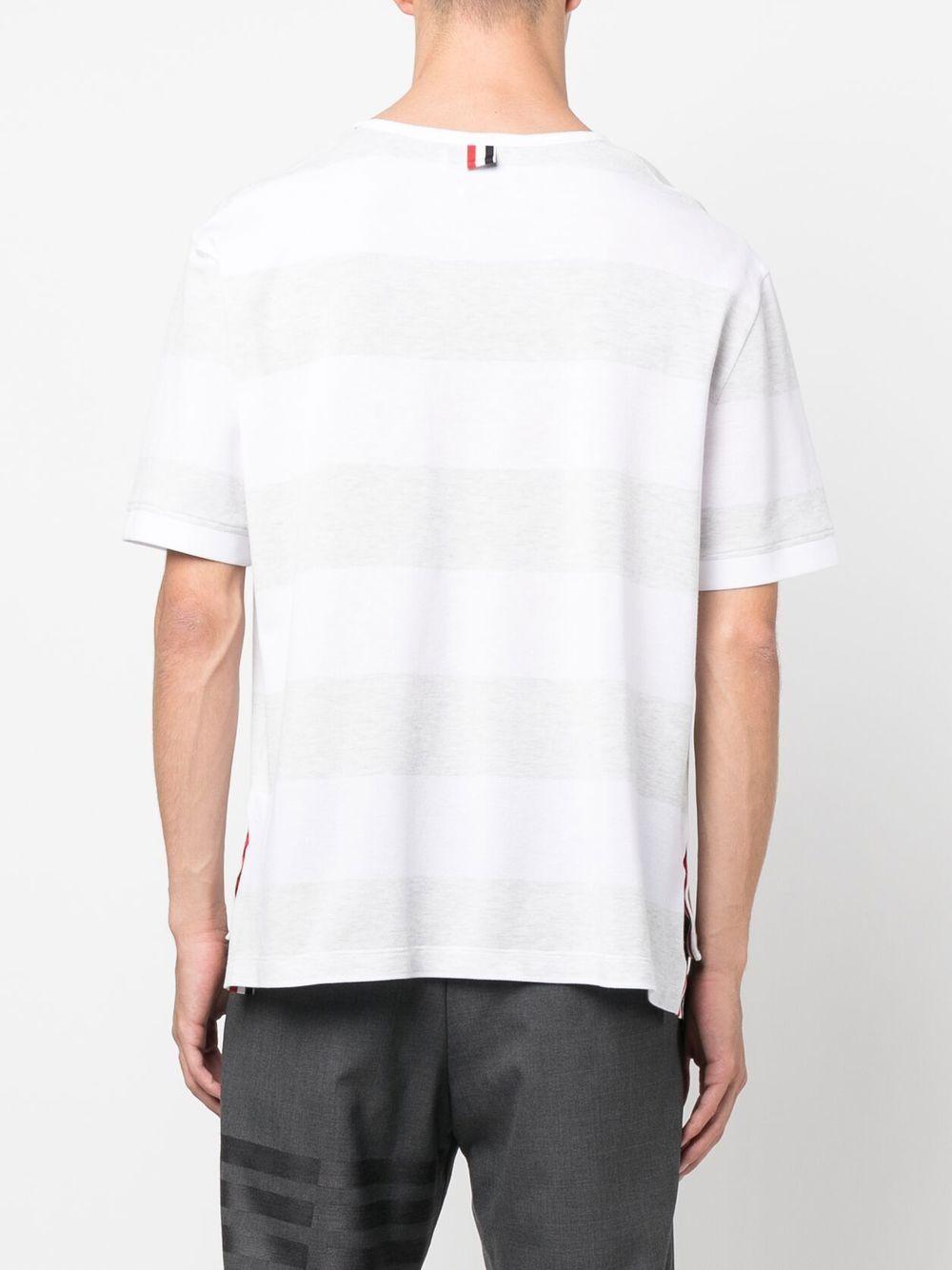 THOM BROWNE Oversized Pocket T-shirt Clothing In White Product Image