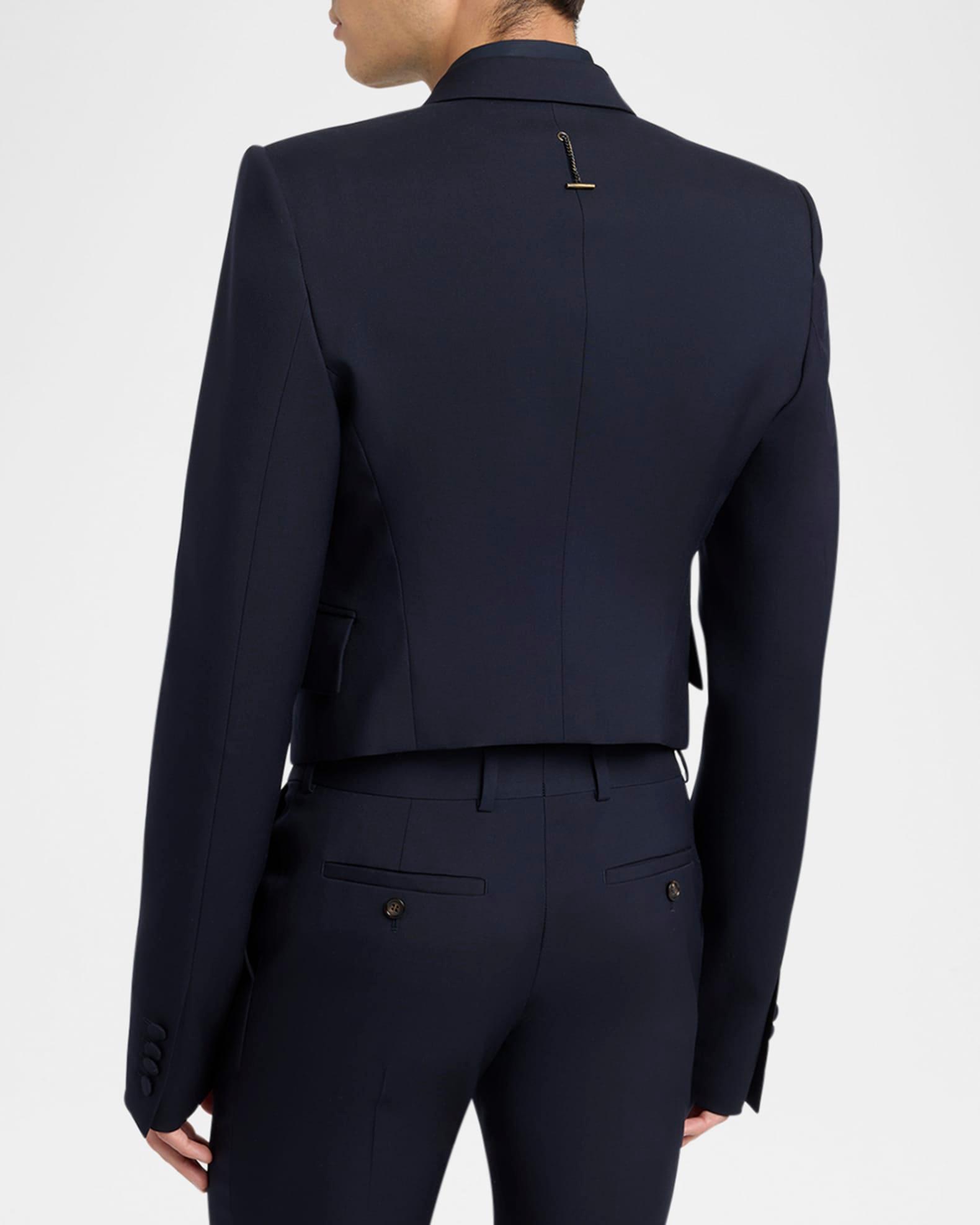 Men's Double-Breasted Shrunken Blazer Product Image