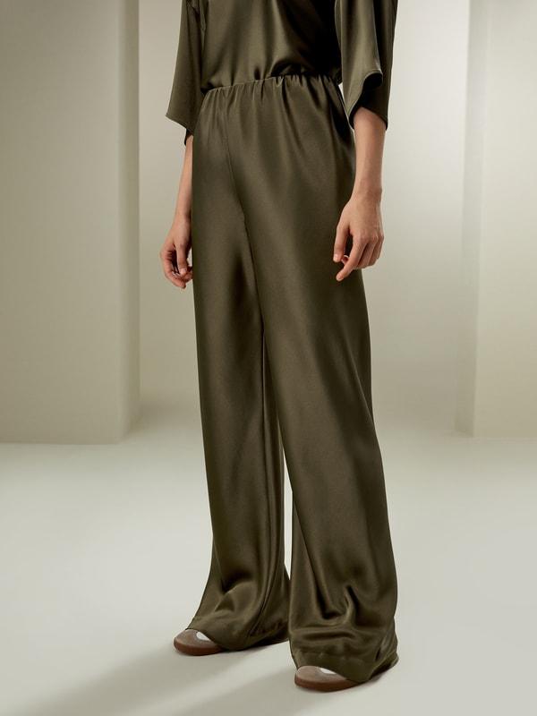 LILYSILK Silk Pants Women - Lily White 100 Silk - Classic Relaxed Fit Pants Petite 8 Product Image