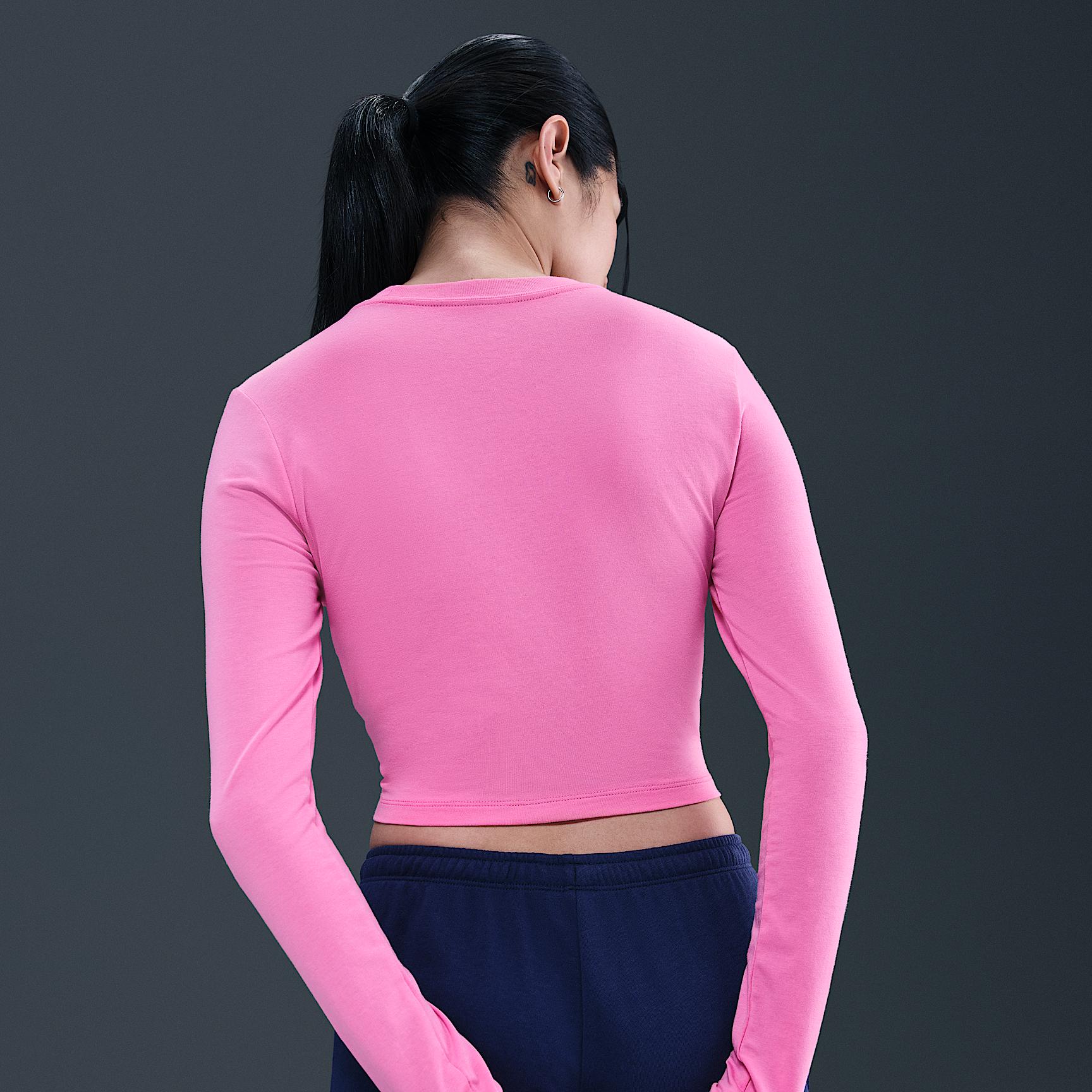 Nike Sportswear Chill Knit Women's Slim Long-Sleeve Cropped Top Product Image