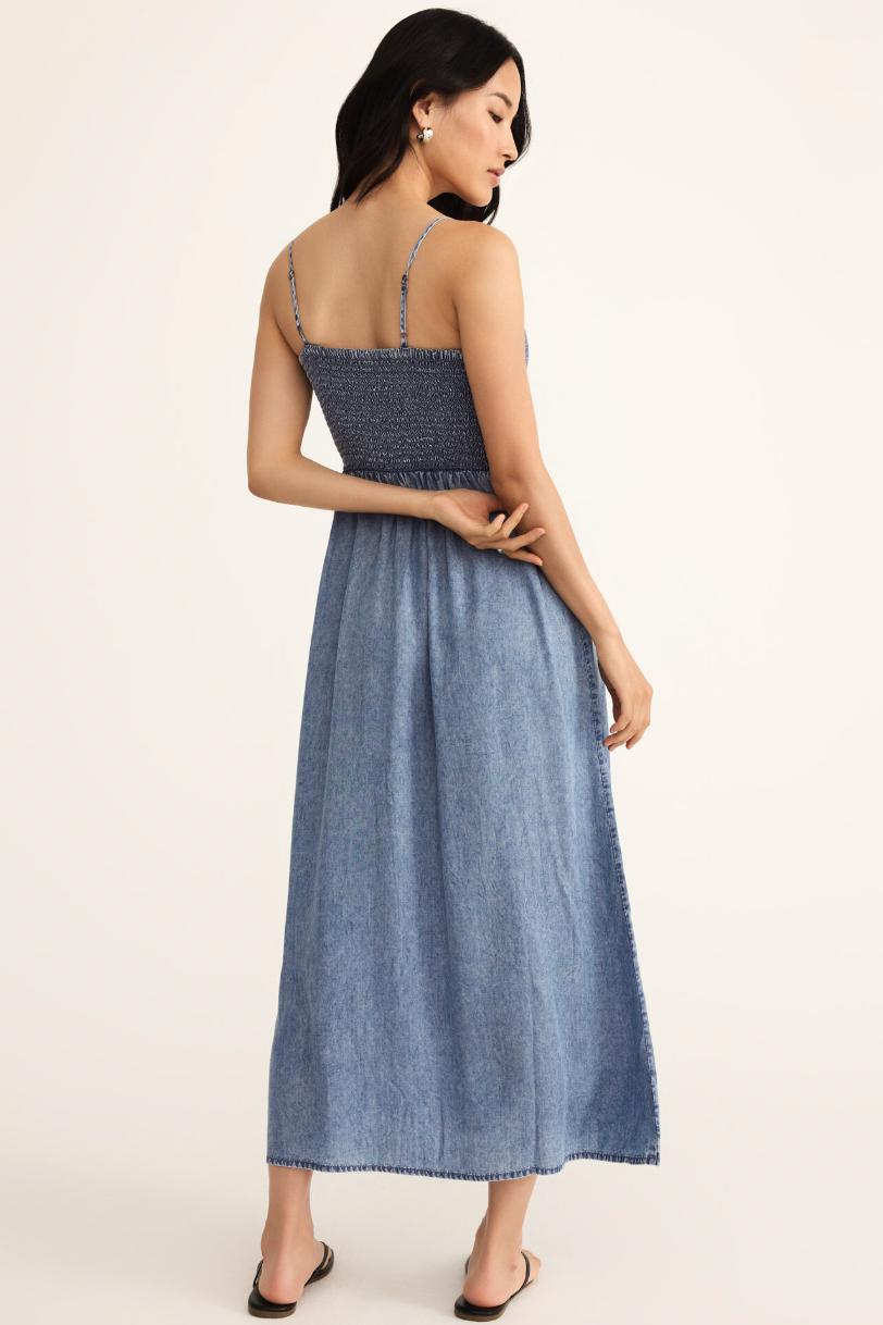 Bayside Chambray Midi Dress Product Image