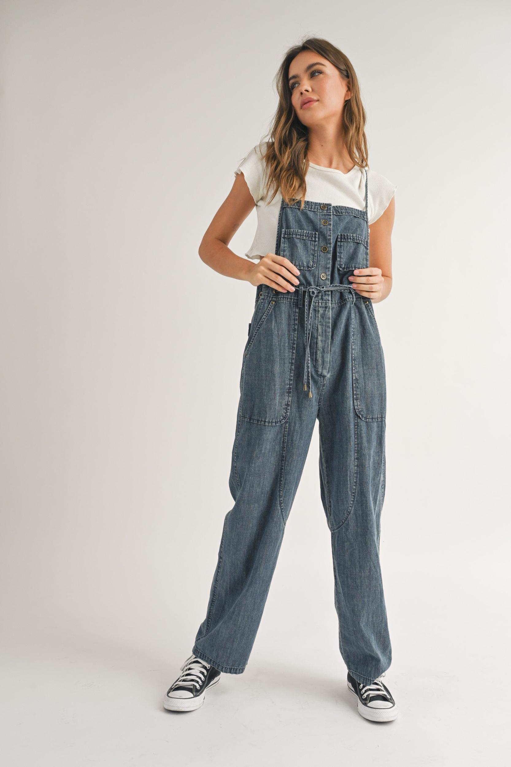 Soft Denim Jumpsuit Product Image
