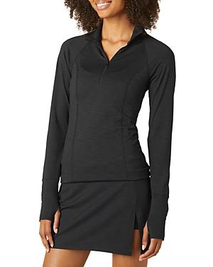 Beyond Yoga Take A Hike Heather Rib Zip Pullover Top Product Image