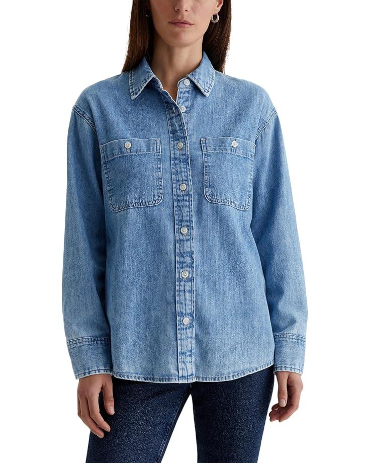 Denim Shirt With Patch Pockets Product Image