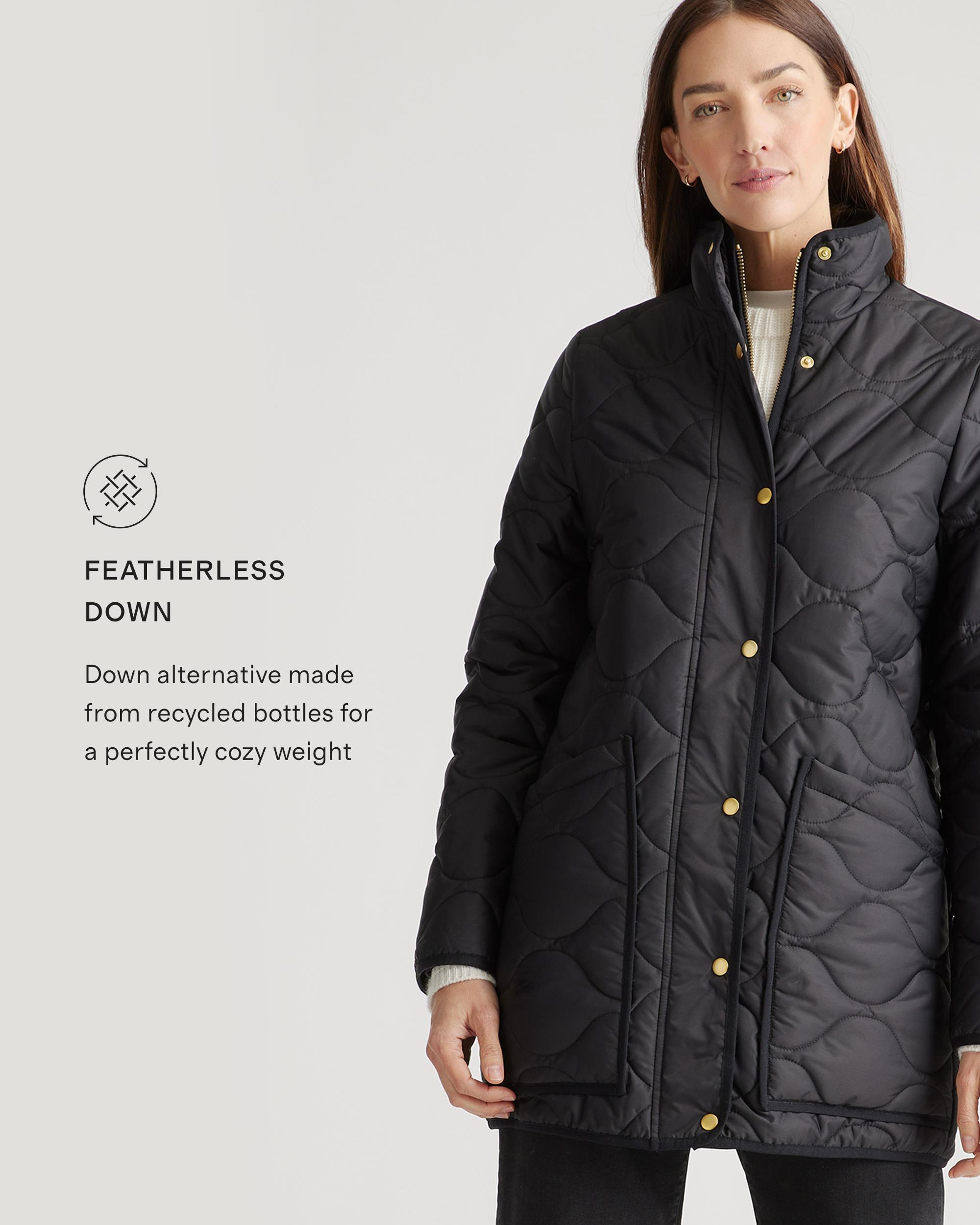 Quince | Women's Featherless Quilted Long Puffer Jacket Nylon Product Image