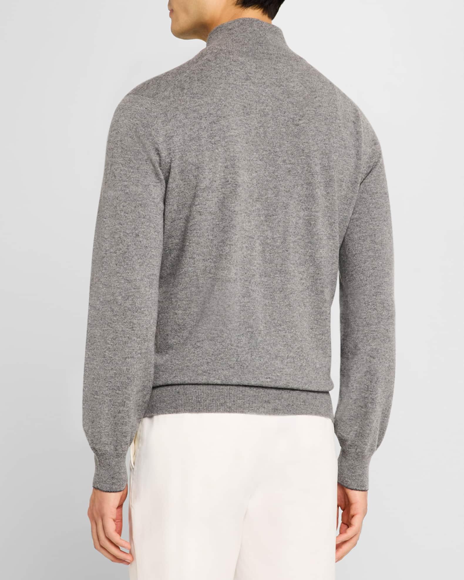 Men's Cashmere Quarter-Zip Sweater Product Image