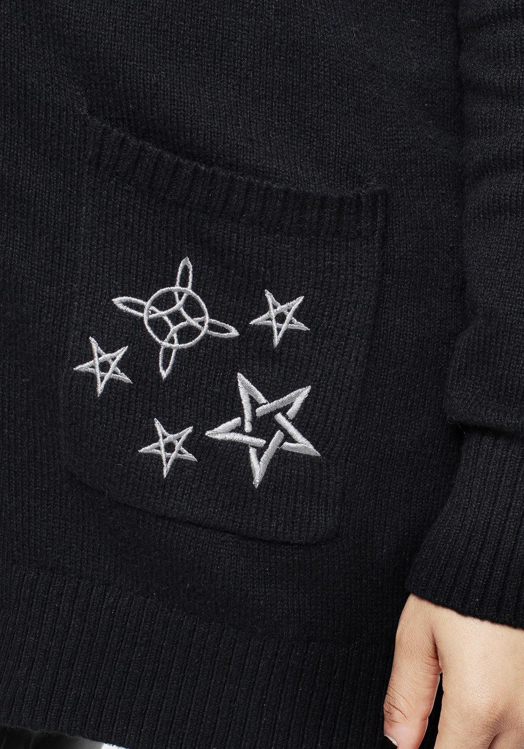 Hex Embroidered Cardigan Product Image