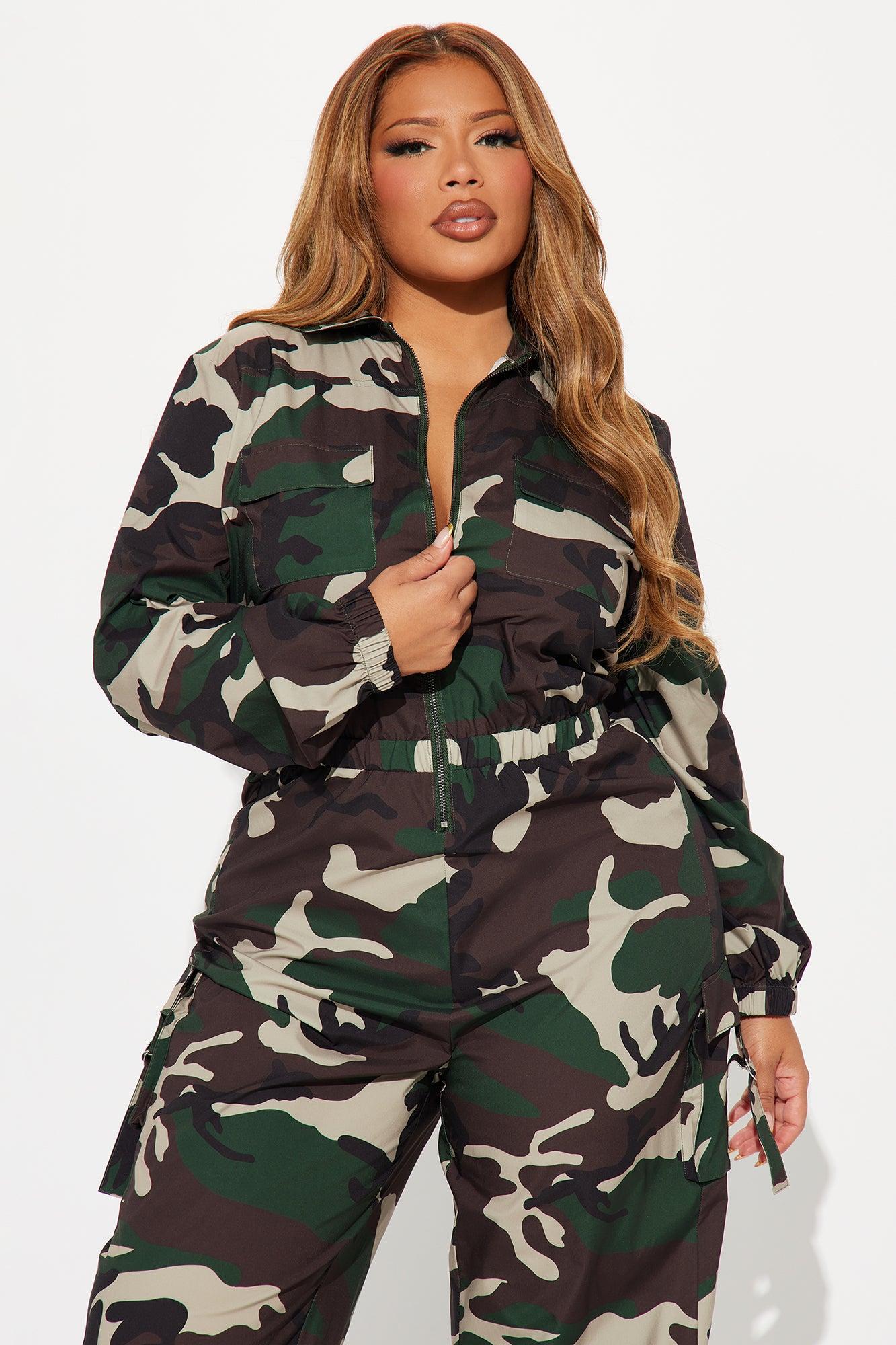 Maison Jogger Jumpsuit - Olive/combo Product Image