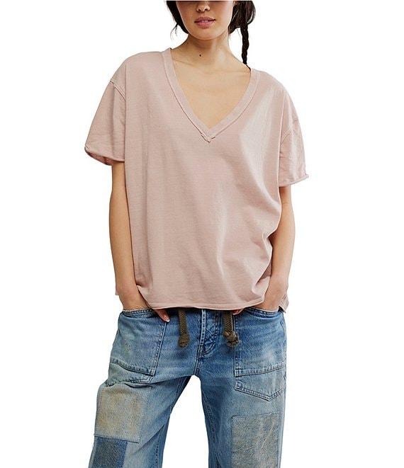 Free People Nina V-Neck Short Sleeve Tee Product Image