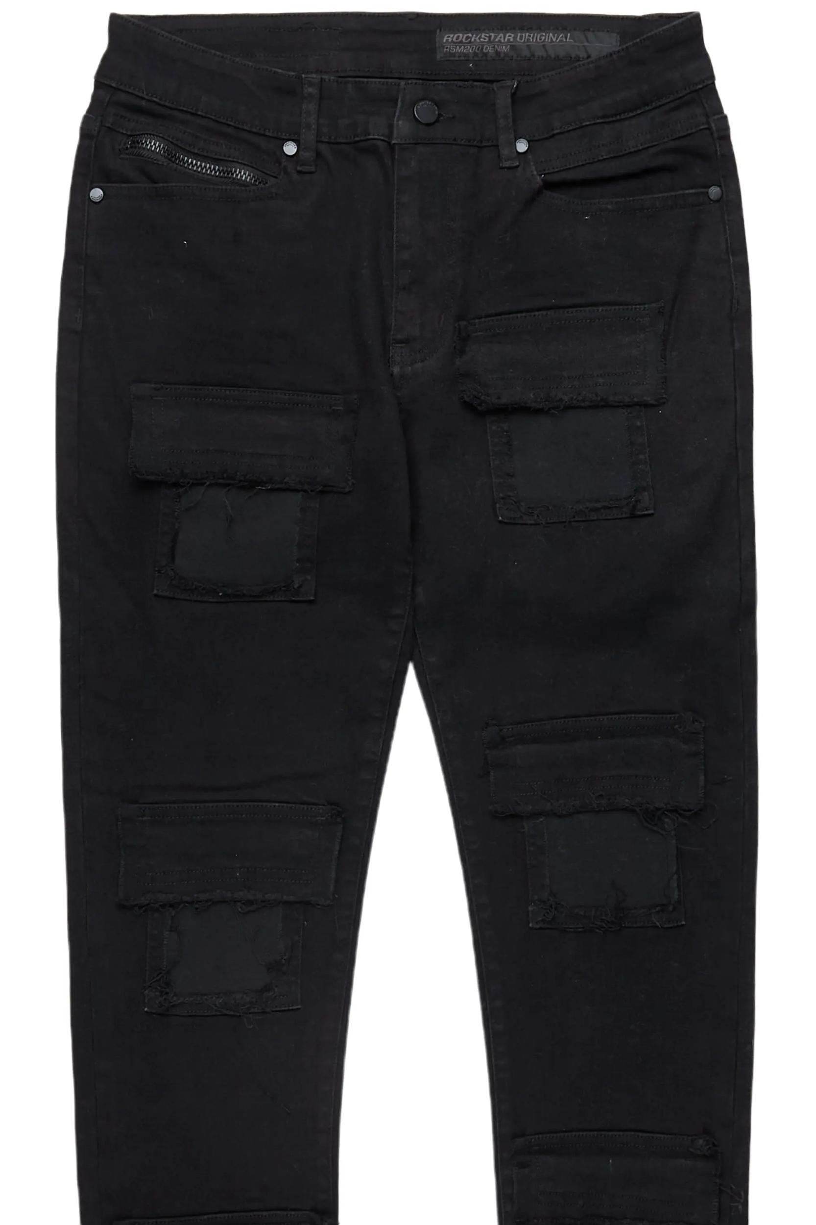 Petrus Black Slim Fit Jean Male Product Image