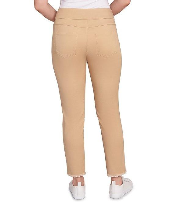 Ruby Rd. Tencel™ Lyocell Frayed Hem Pull-On Ankle Pants Product Image