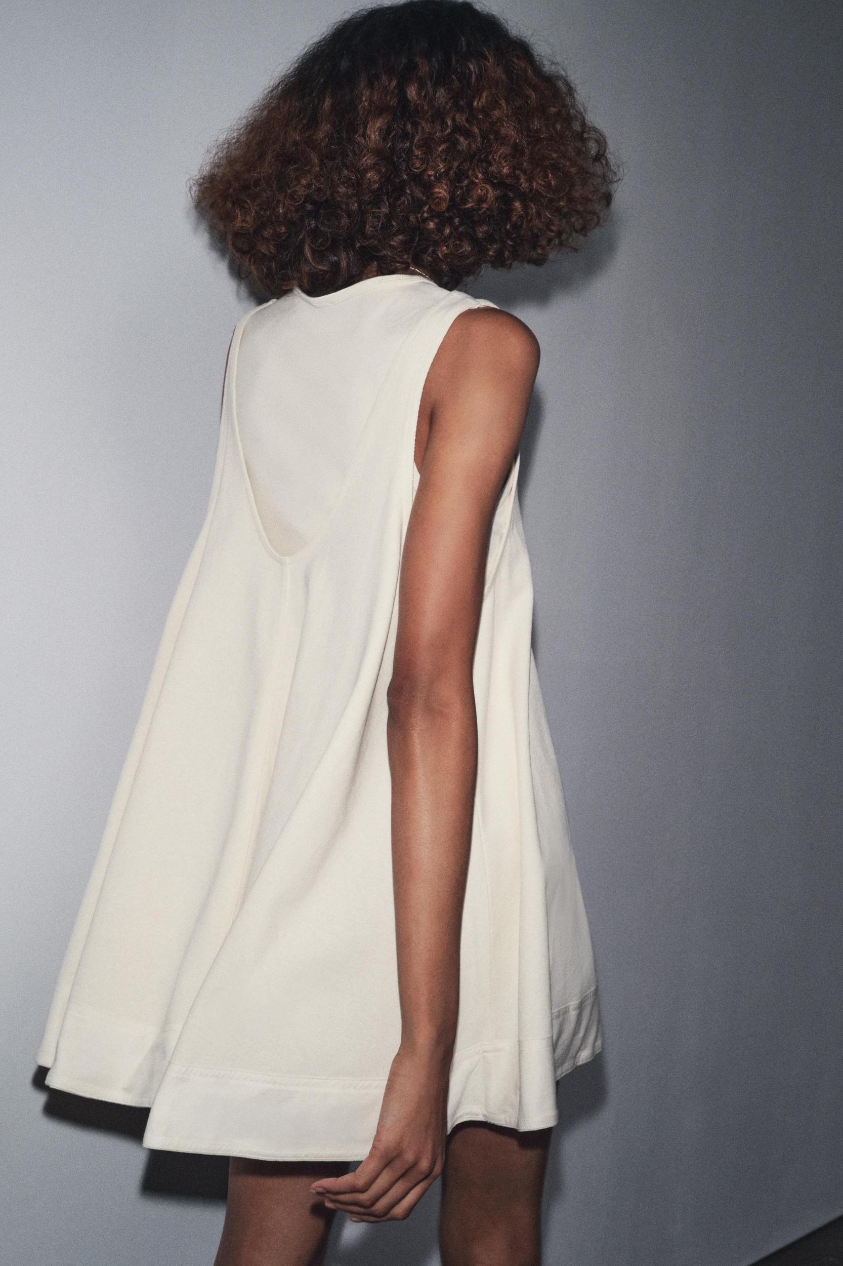 CONTRAST SHORT DRESS Product Image