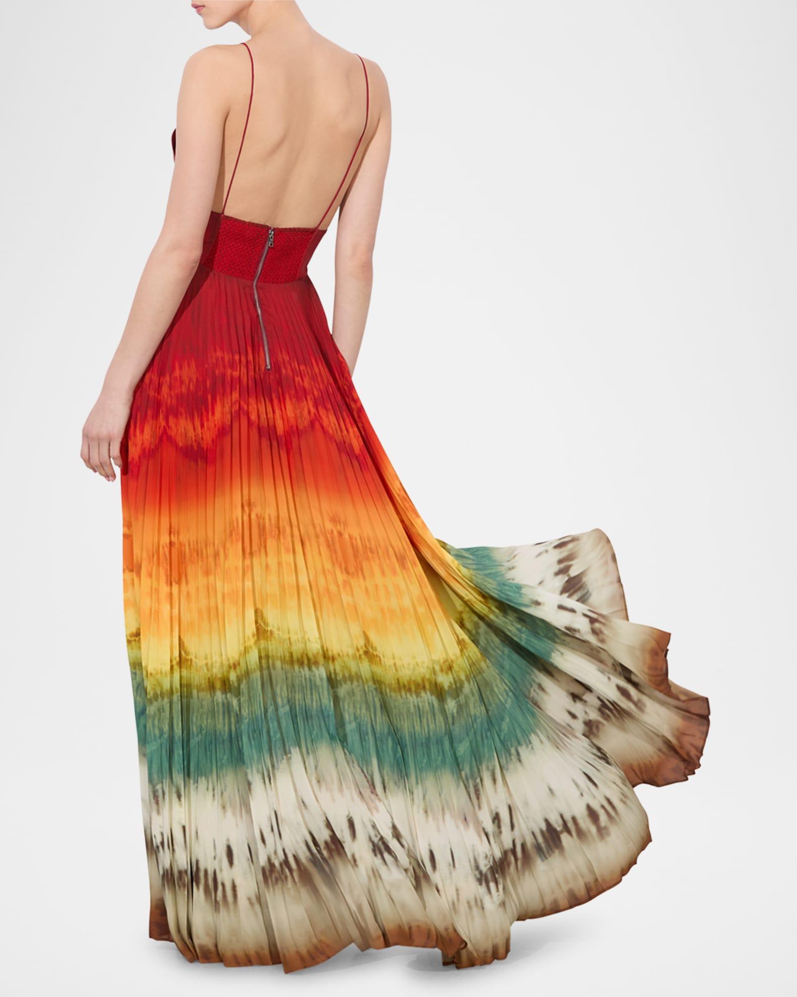 Lauren Pleated V-Neck Maxi Dress Product Image