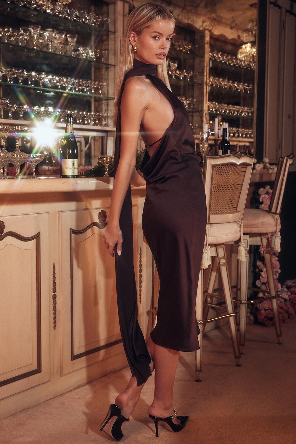 Renee  chartreuse maxi dress Product Image