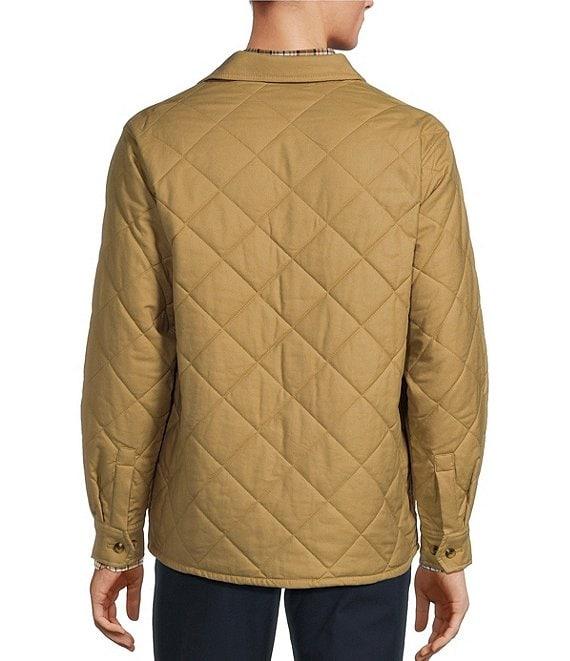 Roundtree & Yorke Long Sleeve Quilted Solid Shirt Jacket Product Image