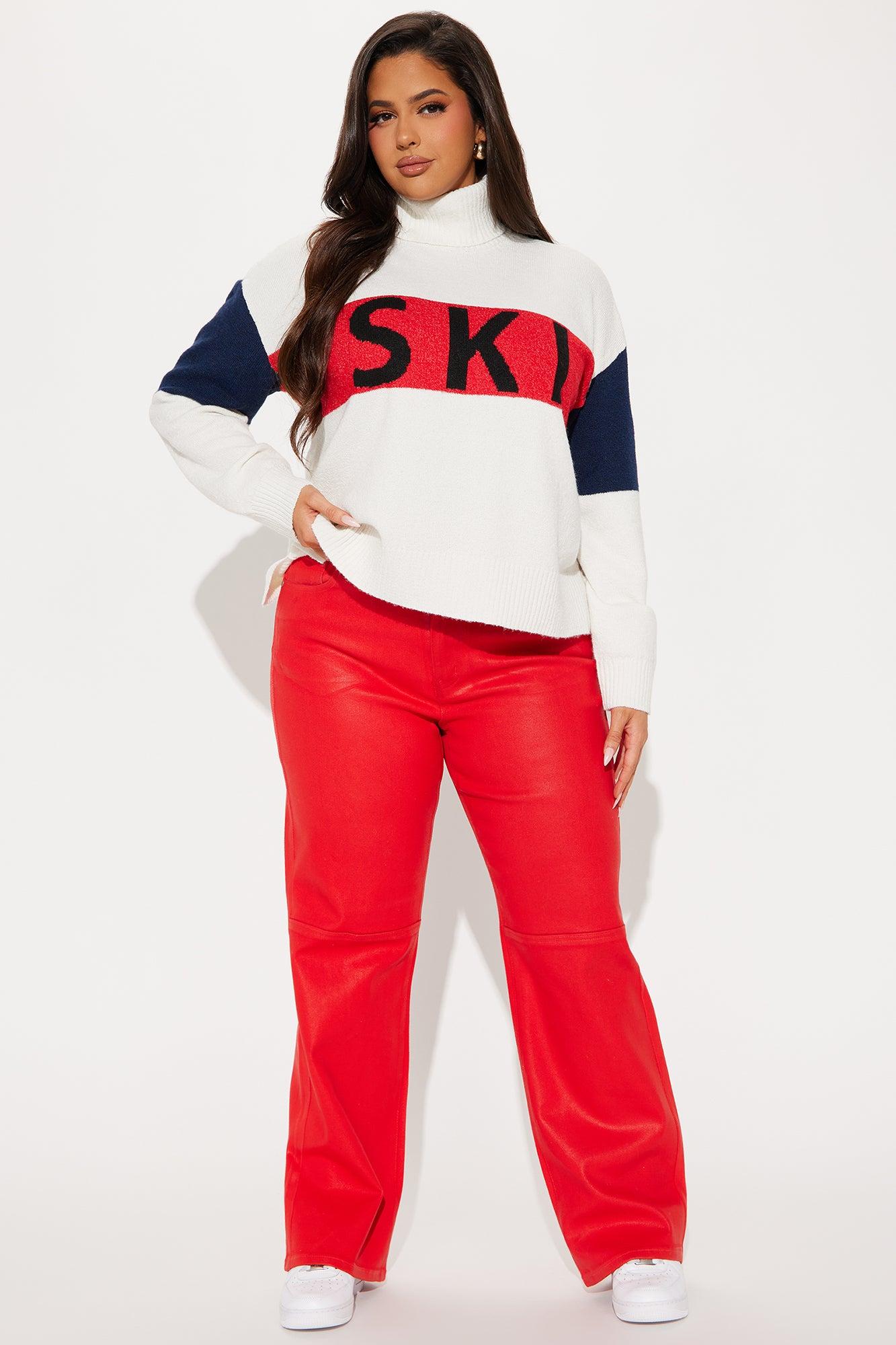 Ski Color Block Sweater - Ivory/combo Female Product Image