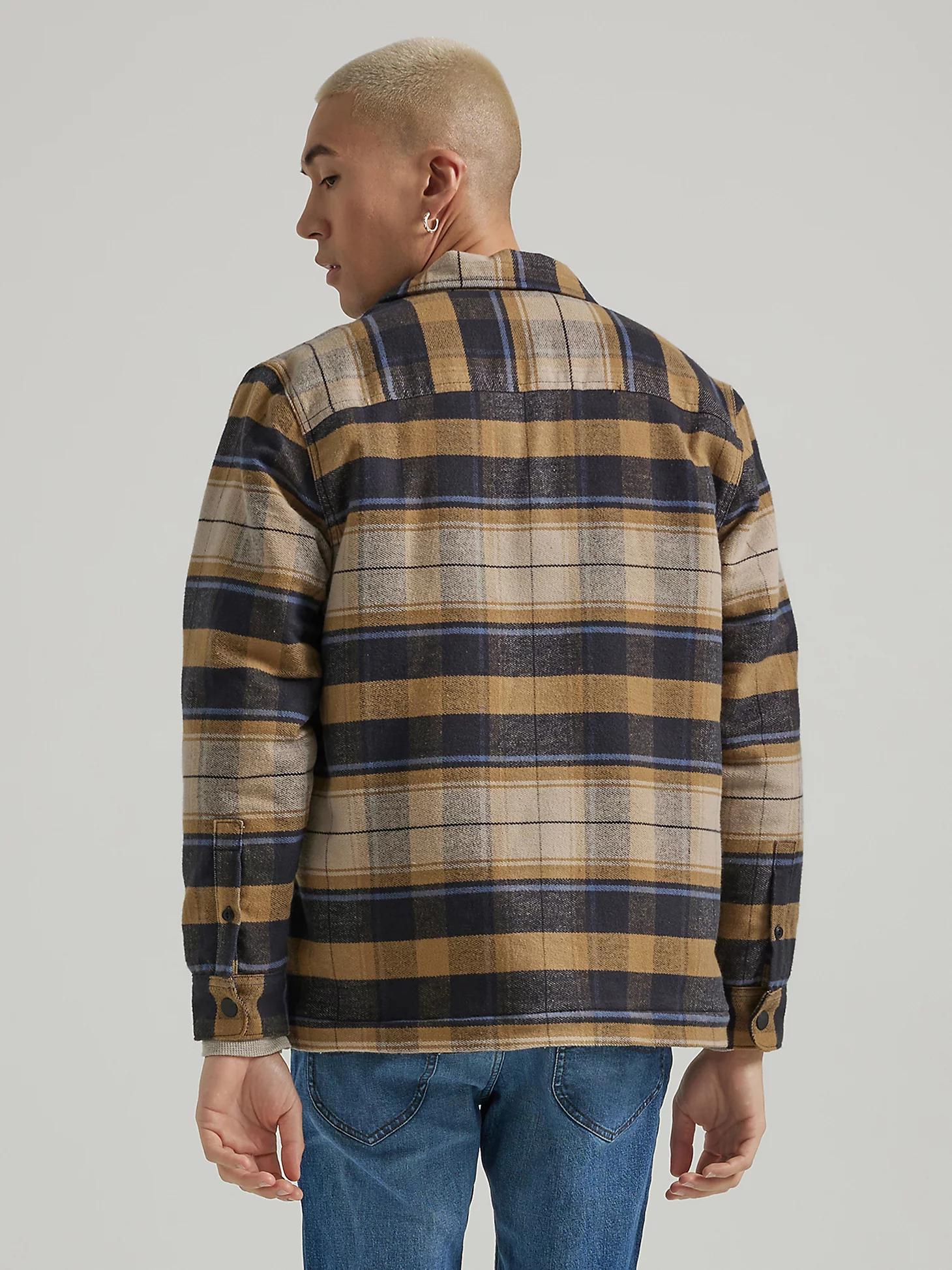 Men's Sherpa Lined Flannel Overshirt | Men's Tops & Tees | Lee® Product Image