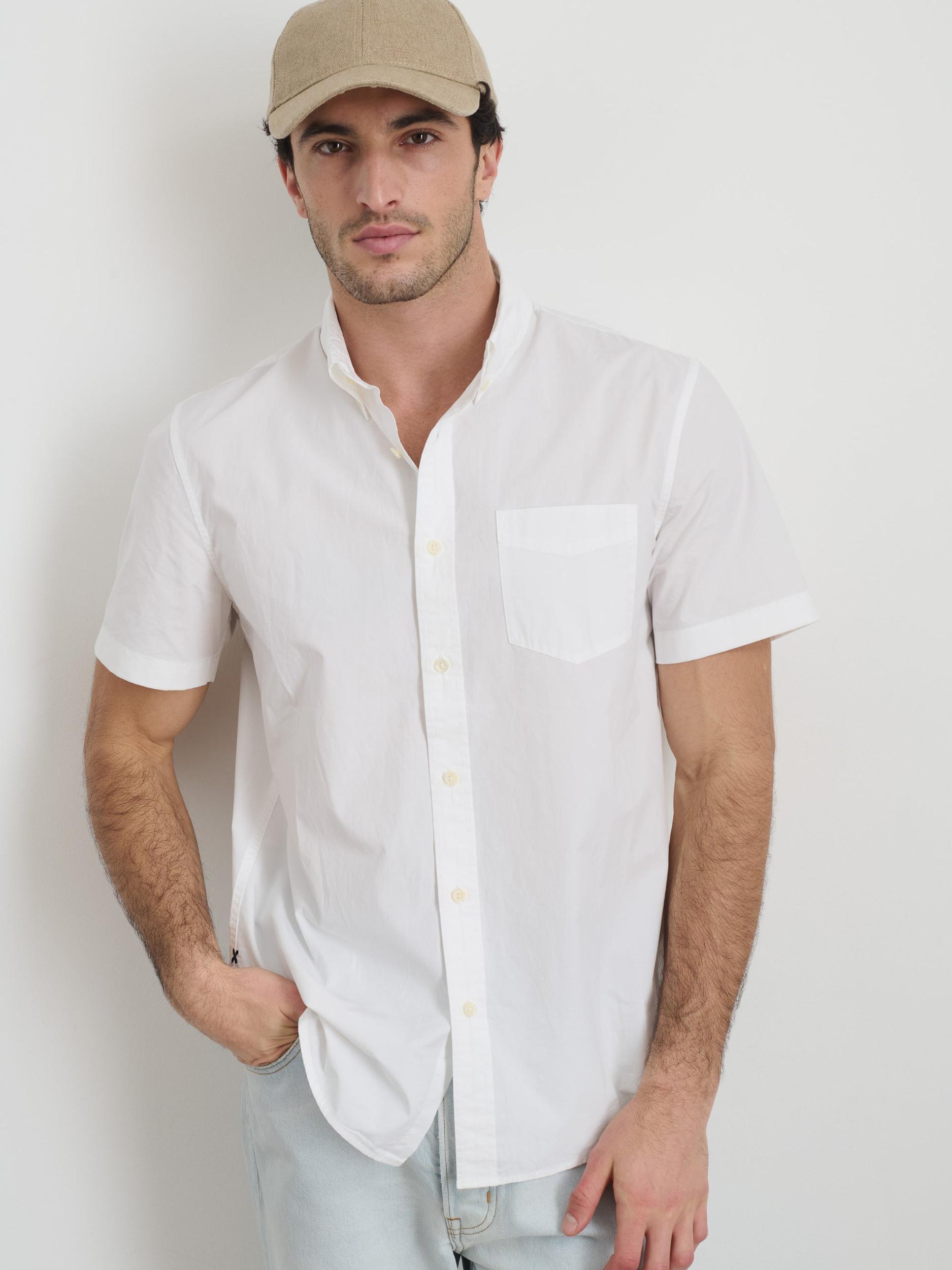 Short Sleeve Mill Shirt in Cotton Product Image