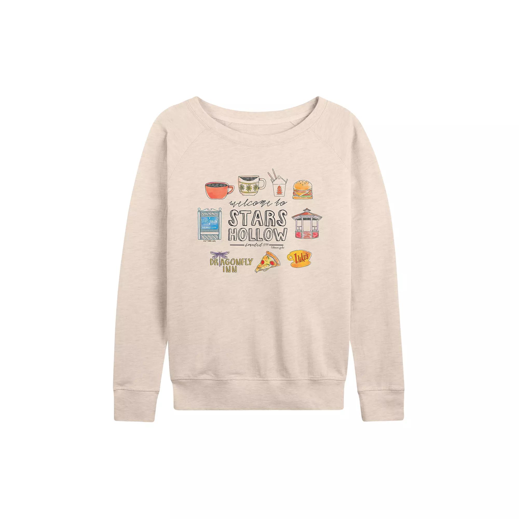 Women's Gilmore Girls Stars Hollow French Terry Long Sleeve Tee,  Product Image
