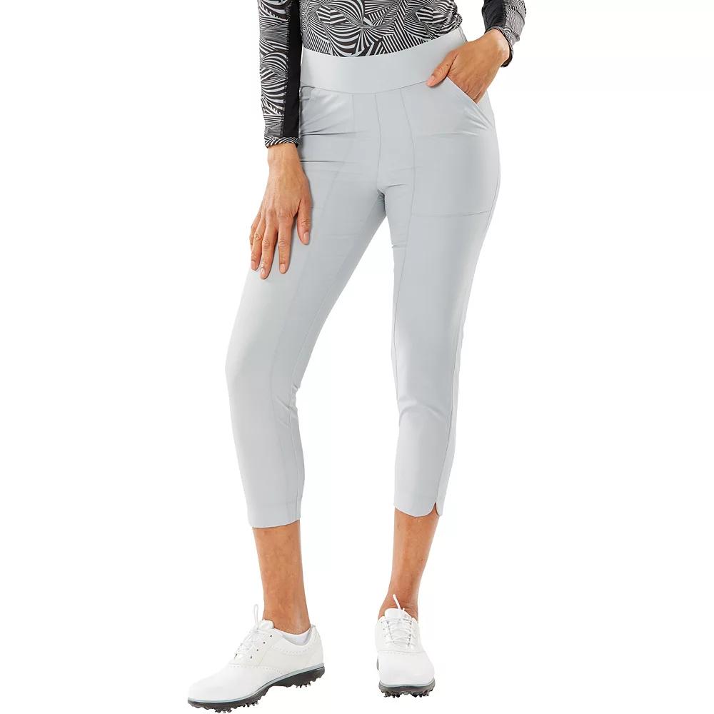 Women's Nancy Lopez Golf Ace Capri, Size: Large, Silver Product Image