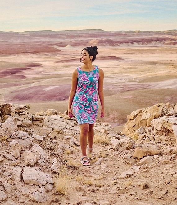 Columbia Women's Chill River Printed Crew Neck Sleeveless Shift Dress Product Image