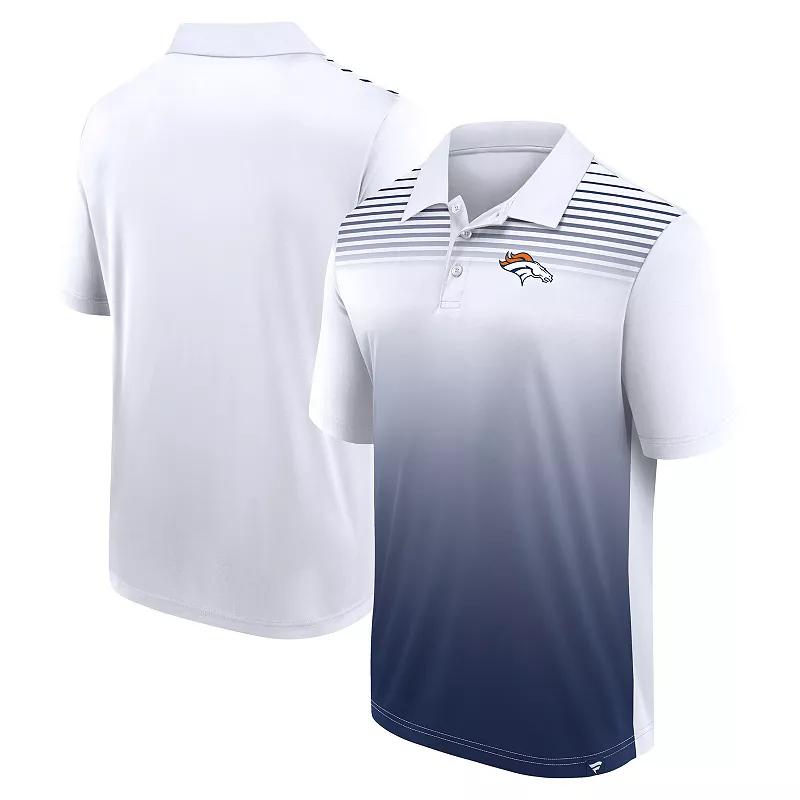 Men's White/Navy Denver Broncos Sandlot Game Polo,  Product Image