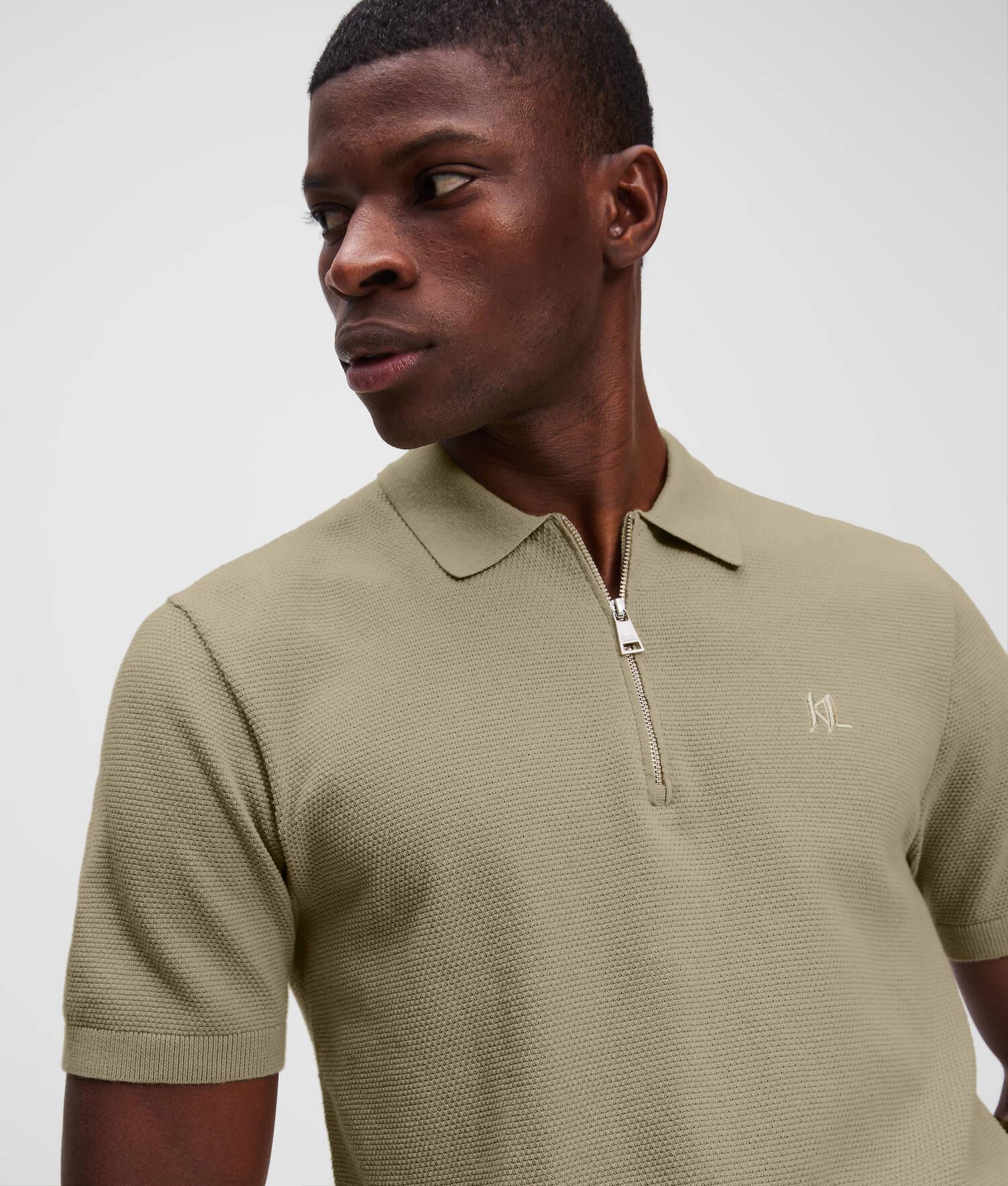 ZIP-UP POLO SHIRT Product Image