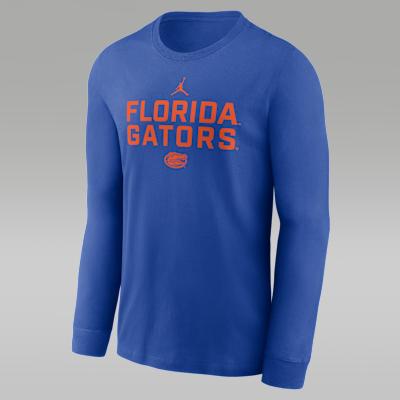 Florida Sideline Men's Jordan Brand Dri-FIT College Long-Sleeve T-Shirt Product Image
