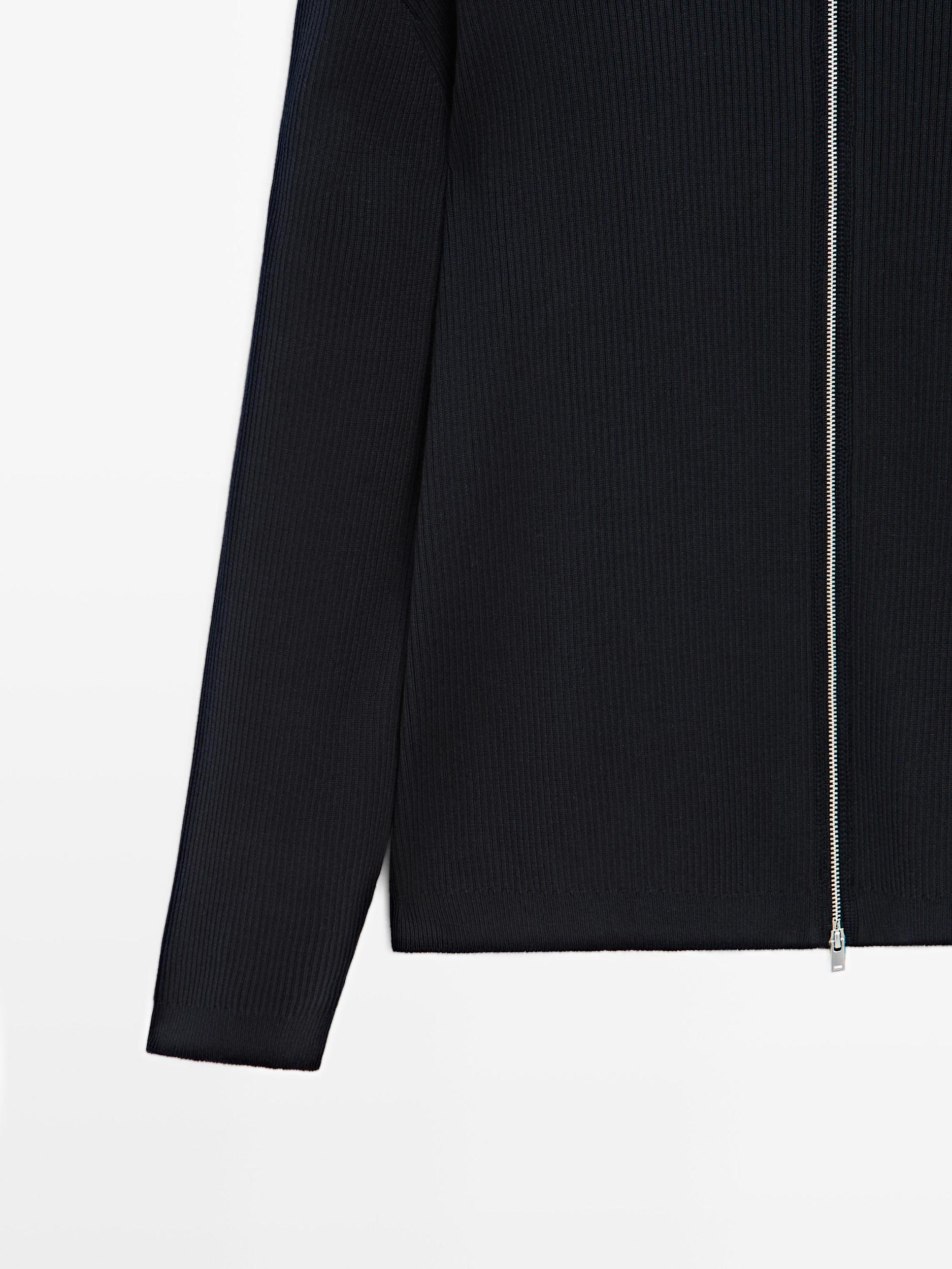 100% cotton zip cardigan Product Image