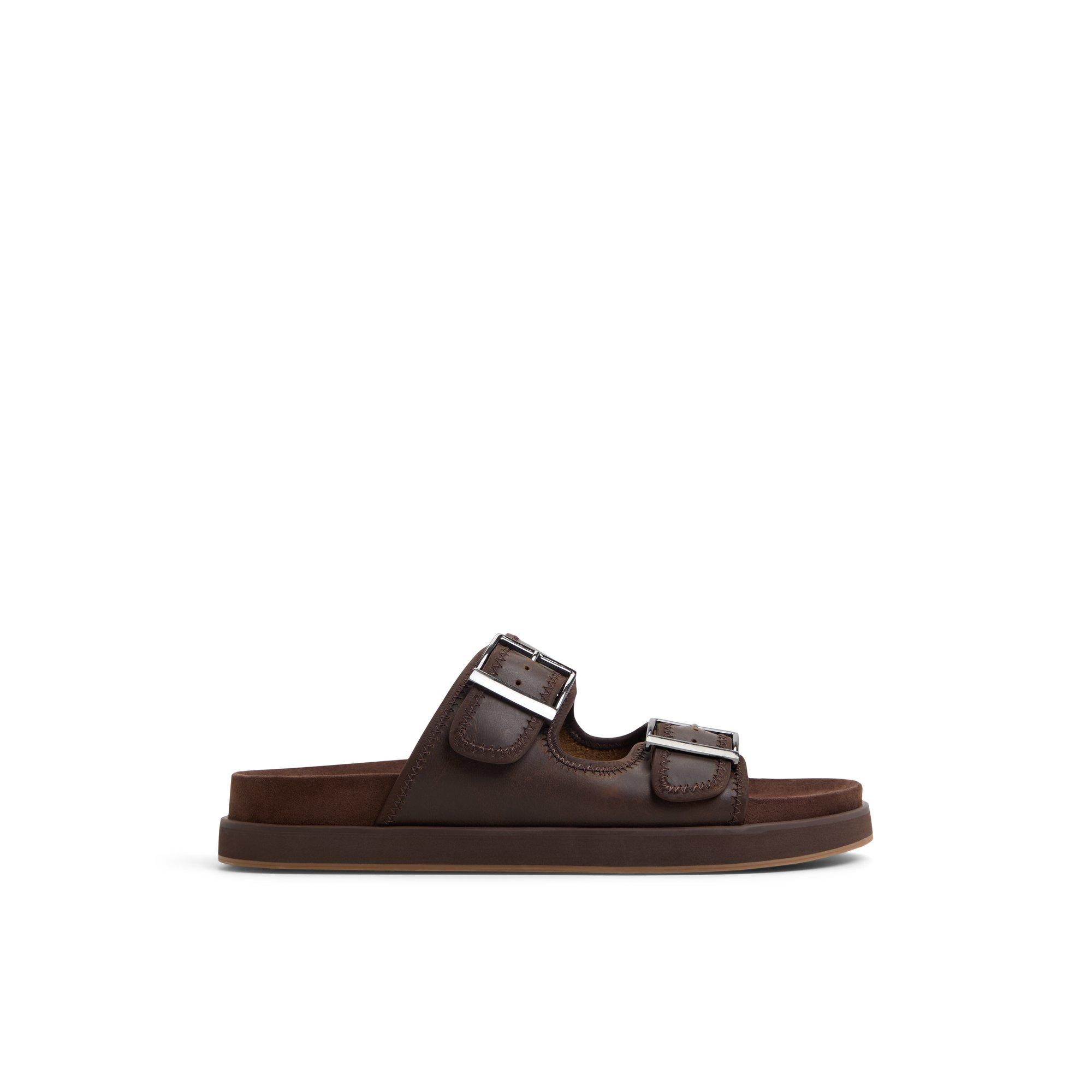 Sunnyside Dark Brown Men's Slides | ALDO US Product Image