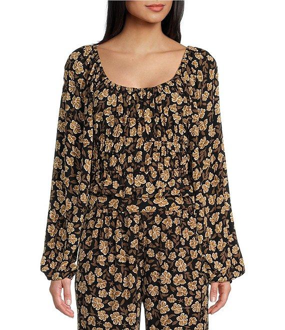 Rip Curl Soleil Long Sleeve Floral Cropped Coordinating Top Product Image