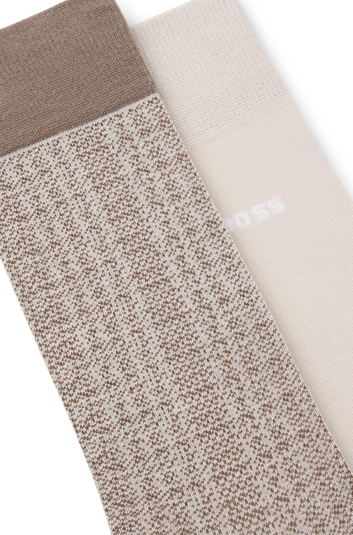 Two-pack of regular-length socks in cotton Product Image