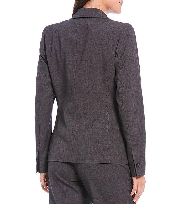 Anne Klein Sabre Stretch Notch Lapel Long Sleeve Princess Seam Blazer Product Image