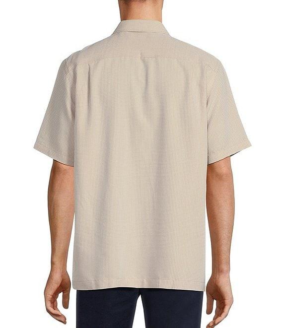 Roundtree & Yorke Short Sleeve Small Check Sport Shirt Product Image