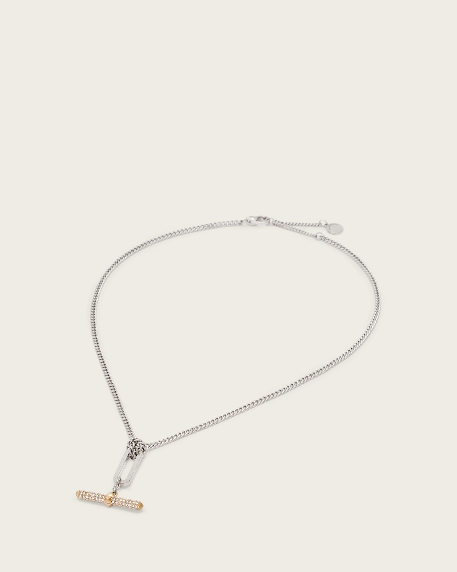 Lia Heart Huggie Earrings WARM SILVER | ALLSAINTS US Product Image