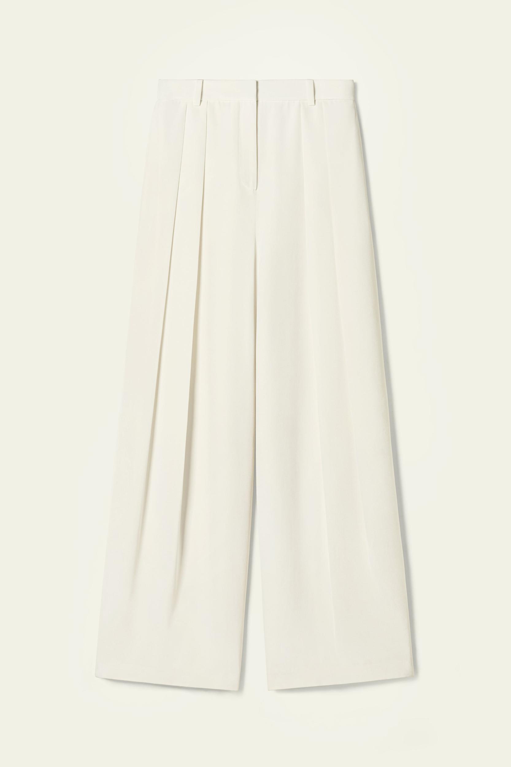 Silk Crepe Wide-Leg Pant Product Image