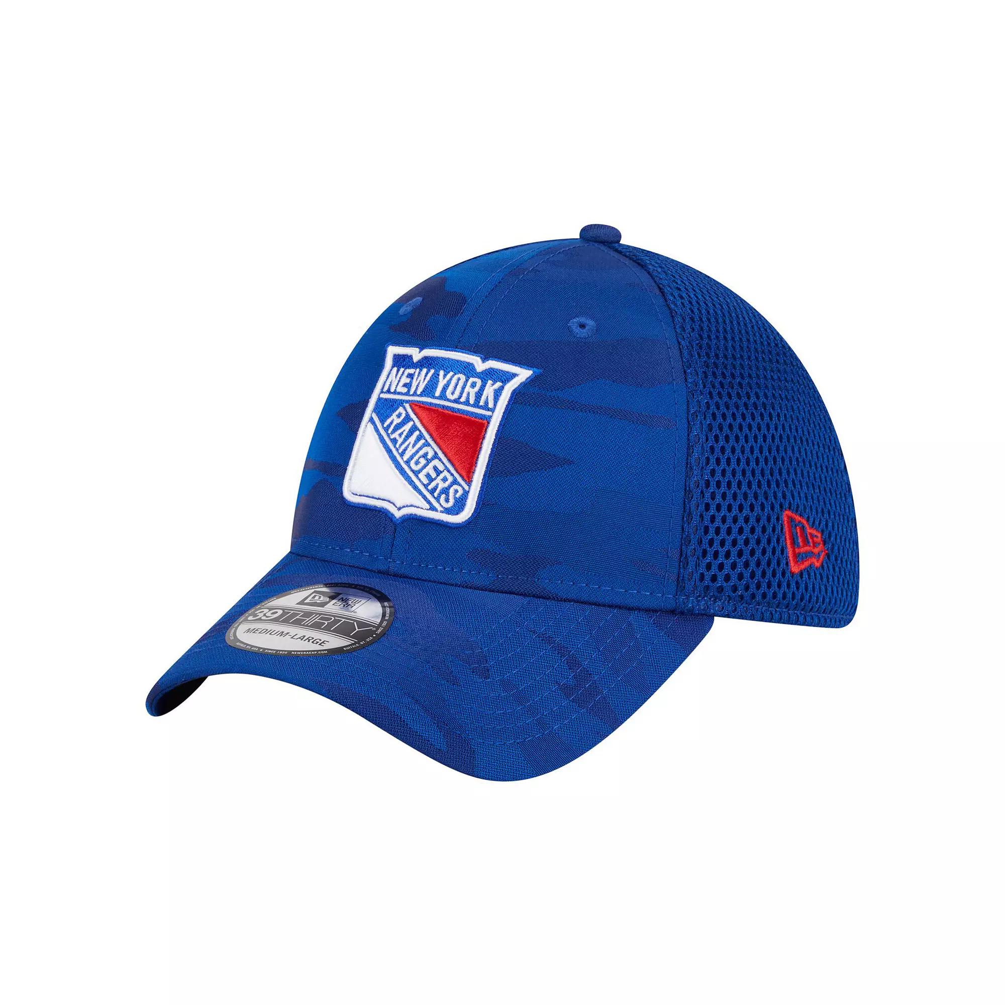 Mens New Era Blue New York Rangers Active Subtle Camo 39THIRTY Flex Hat Product Image