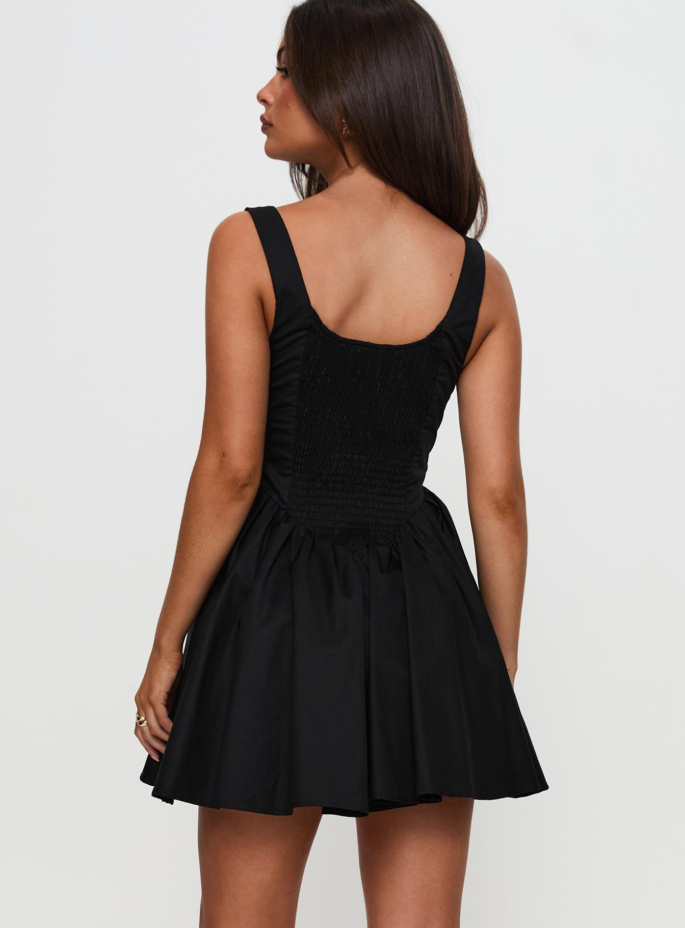 Straplie Mini Dress Black Product Image